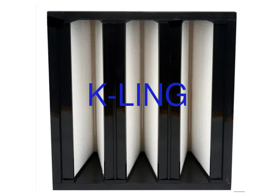 Sleant Polyurethane Adhesive V Cell Filter with High Dust Holding Capacity