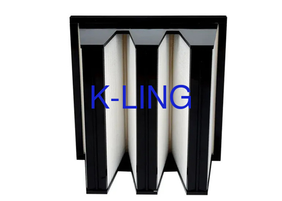 Sleant Polyurethane Adhesive V Cell Filter with High Dust Holding Capacity