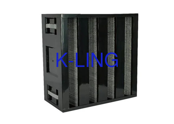 Particle And Smell Remove Active Carbon V Bank Filter With Dust Holding Capacity