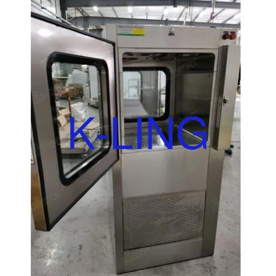 PLC Control Air Shower Pass Box in White Color Customized Size for Controlled Environment