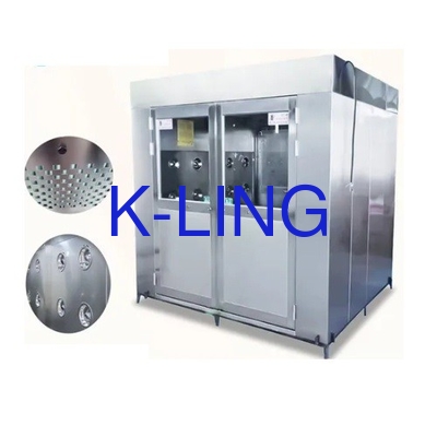 Cleanroom Air Shower with 99.99% Hepa Filter Efficiency Standard Design Made of Durable Stainless Steel