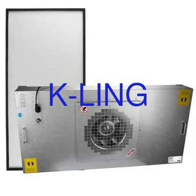 Class 100-1000 Purification Fan Filter Unit In Powder Coated Steel And Silver For Top- Efficiency
