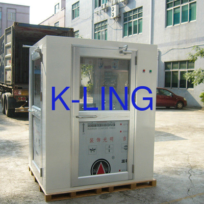 Class 100 Cleanroom Stainless Steel Air Shower with Microcomputer Control and 1000-1500m/3 Air Flow