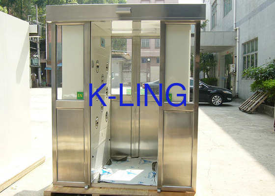 Capacity Stainless Steel Air Shower with Emergency Stop Button 1-2 Person Capacity 50Hz/60Hz Frequency
