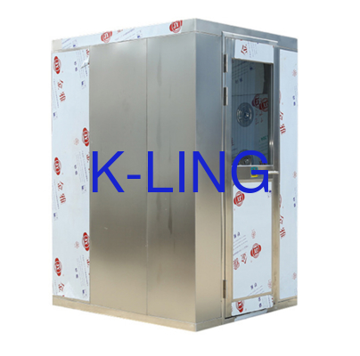 Stianless steel air shower tunnel made of SUS304 T 1.0mm material for controlled contamination in industrial cleanroom