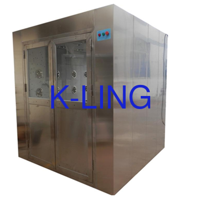 Module Assmble Type Stainless Steel Air Shower with H13 Mini-pleat HEPA Filter and Emergency Stop Button