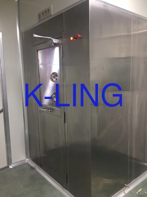 Module Assmble Type Stainless Steel Air Shower with H13 Mini-pleat HEPA Filter and Emergency Stop Button