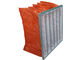 Synthetic AHU Bag Filter For Air Conditioning In Hospital / Food Industries