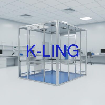 Modular Cleanroom with HEPA Filter 99.99% at 0.3UM and ISO5/6/7/8 Purification Rank Featuring Integrated LED Lighting