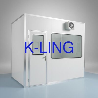Hardwall Modular Cleanroom with HEPA Filter Air Filtration System, Fire-Resisting Door, and Double-layer Vacuum Glass Window