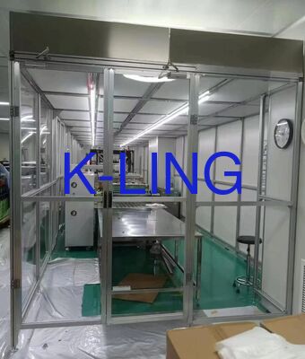 ISO Class 5 to ISO Class 8 Modular Cleanroom with Positive Pressure Control and More Than 350 Lux Lighting