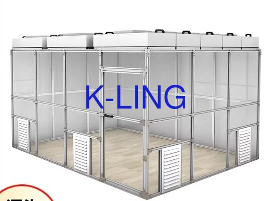 50mm Thickness Modular Cleanroom System with Epoxy Flooring and ISO 5 Cleanliness Level for Optical Equipment Manufacturing