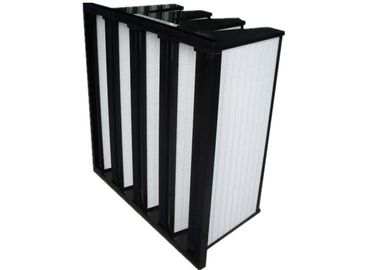 Light Weight 4V Rigid V Bank Filter Dust , F5 / F6 Efficiency Air Condition Filter