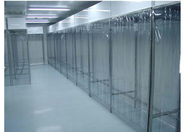 Stainless Steel Class 100 Pharmacy Clean Room With PVC Plastic Curtain Wall