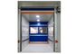 PVC Fast Rolling Door Air Shower Clean Room With White / Red Blue Color