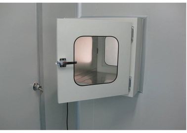 Powder Coated Steel Static Pass Box For Modular Clean Room Pass Windows