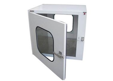 Powder Coated Steel Static Pass Box For Modular Clean Room Pass Windows