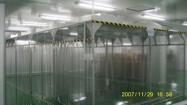 ISO8 Softwall Clean Room  /  Vertical Laminar Air Flow Booth With H14 HEPA Filter Unit