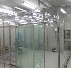 300Lux Softwall Clean Room  ,  Stainless Steel Turnkey Project Dust Free Cleanroom Pass Box