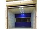 Blue Rolling Door Air Shower Tunnel With Powder Coated Steel Cabinet