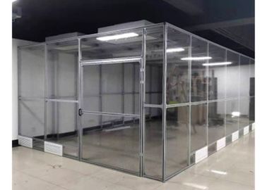 Durable Softwall Clean Room With Plexiglass Wall , Aluminum Profile Frame