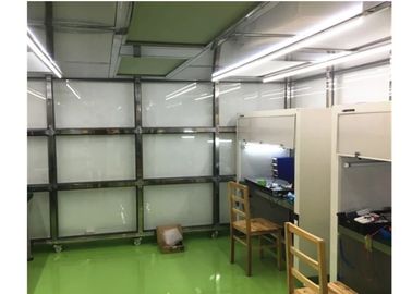 Softwall Class 10000 Clean Room With LED Light / Dispensing Down Flow Booth