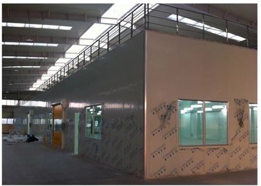 Fireproof Sandwich Panels Softwall Clean Booth With Steel Airtight Door