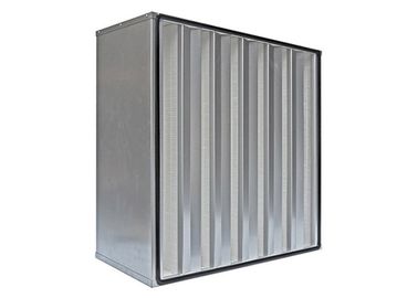 Metal Frame Mini Pleat V Bank HEPA Air Filter Size Customizable