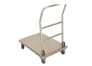 500kg Clean Room Equipment  Foldable Hand Trolley SUS 304 Material Size Customizable