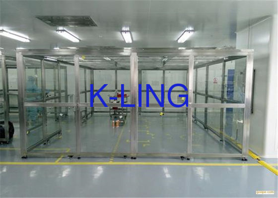 Class 10000 Modular Clean Room with SUS 304 Frame and 5mm Plexiglass Wall for Production