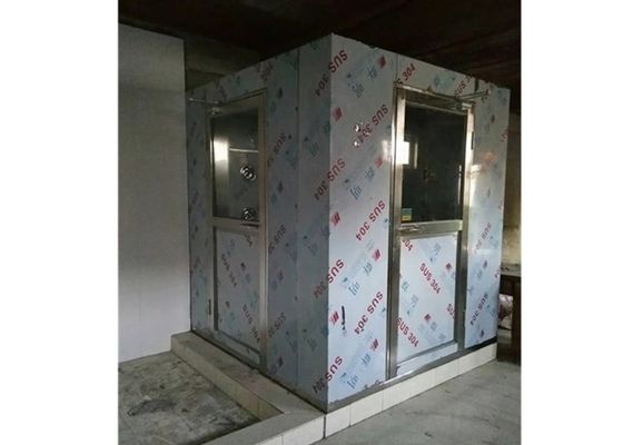 L Type Door Direction Cleanroom Air Shower For 2 Person