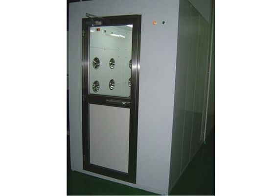 Powder Coating Steel 25m/s Cleanroom Air Shower With Fan