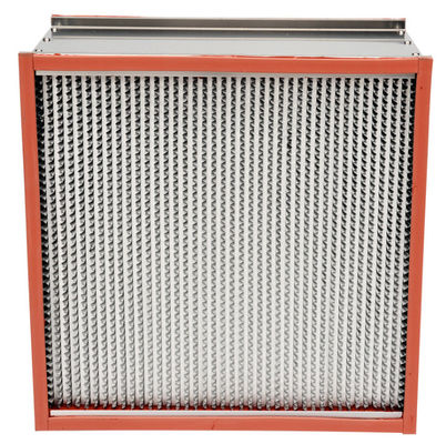 High Temperature 500Pa HEPA Air Filter With Glass Fiber Paper