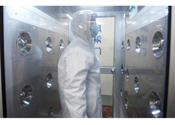 Electric Interlock Double Doors Air Shower Tunnel For Cleanroom