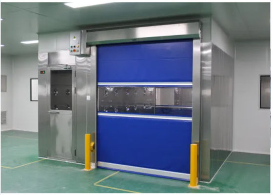 SUS 304 Clean Room Equipments Cargo Air Shower Tunnel With Fast Rolling Door