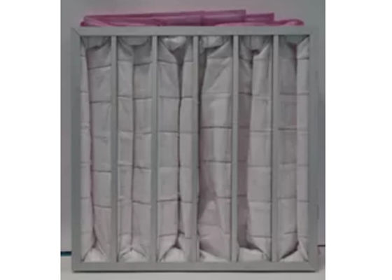 Polyester Ahu 3500m³/H Pocket Air Filter / Bag Filter F7 To F9 Efficiency