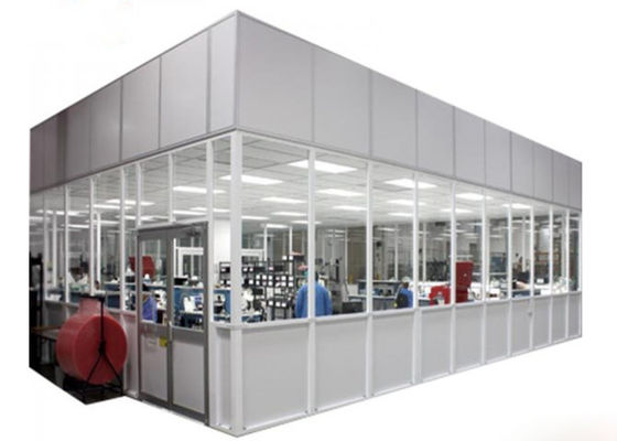 220V 60HZ Prefab Cleanroom Booth / Class 100 Softwall Modular Cleanrooms