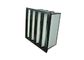 Plastic Frame Dust Holding V Bank Air Filters With Fiberglass Medium Material
