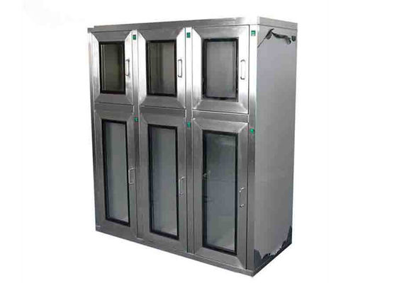 Free Design Drawing SUS304 Cleanroom Pass Box With Multilayer Window