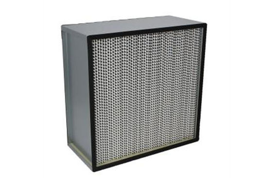 Fiberglass H13 Deep Pleat Cleanroom HEPA Filters / HEPA Air Filter With Separator