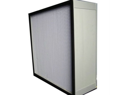 Fiberglass H13 Deep Pleat Cleanroom HEPA Filters / HEPA Air Filter With Separator