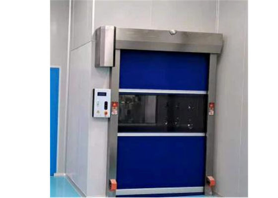 Remote Control Clean Room Air Shower Tunnel With Fast Speed PVC Rollers Door