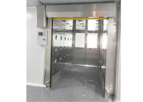 Fast Speed Scrolled Doors Air Shower Tunnel For Persons And Material