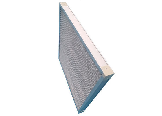 Aluminum Frame Mesh Metal G4 Pleated Panel Filter High Temperature