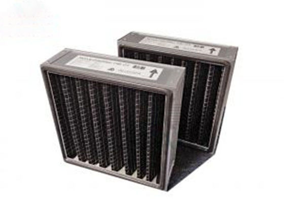 Activated Carbon V Bank Filter Pleated Panel Thickness 1" 2" 4" Customized Size