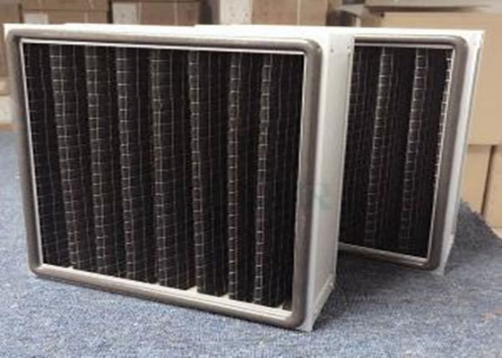 Activated Carbon V Bank Filter Pleated Panel Thickness 1" 2" 4" Customized Size