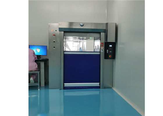 Automatic Control Fast Rolling Up Door Air Shower Booth Soft Curtain Gate