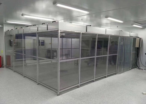 PLC Control Class 100 Softwall Clean Room Customized Size With 1 Year Warranty