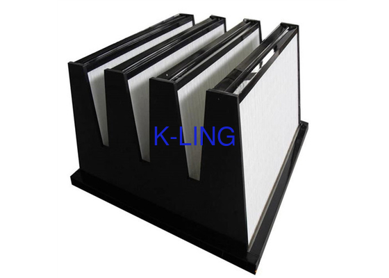 Plastic Frame V Bank Filter V/W Type Air Purifier F6 F7 F8 F9