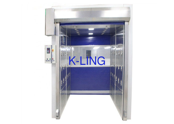 Stainless Steel Air Shower Tunnel With Hygienic Hands Free Automatic Doors